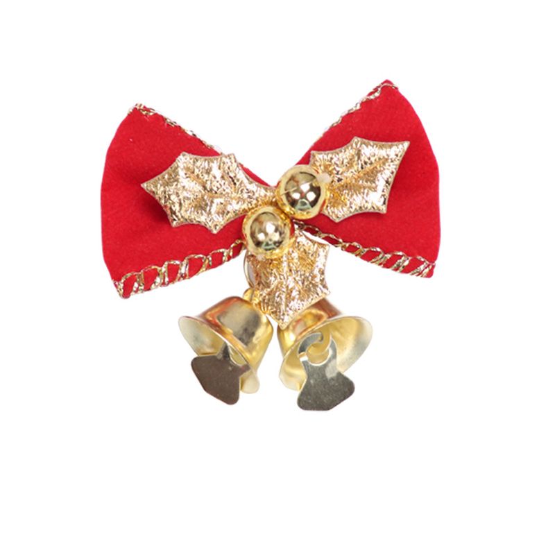 Mini koku dāvanu kastes rotājumi Ziemassvētku DIY aksesuāri Bow Bell Kulons_voghion.com