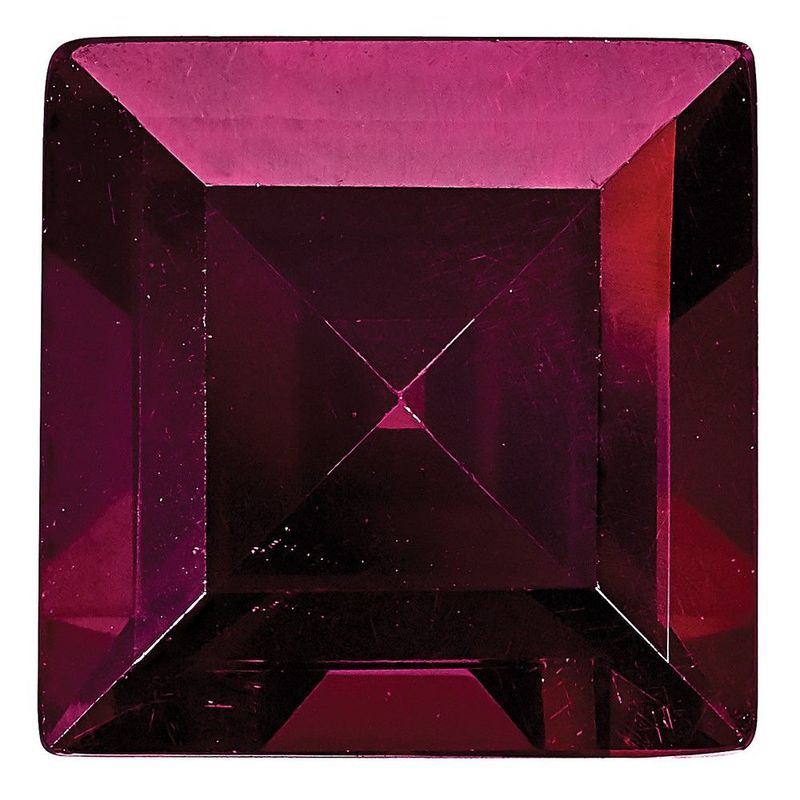 Rhodolite Garnet AA Quality 7mm Square Step-Cut_voghion.com