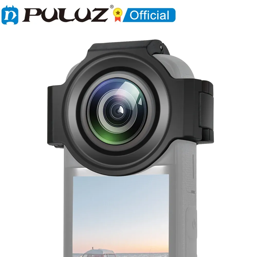 PULUZ Upgrade optischer Glaslinsenschutz für Insta360 X3 Schutzhülle für Insta360 X3 Panorama-Bewegungskamera-Zubehör_voghion.com