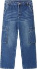 "Men's Stretch Denim Jeans – Relaxed Fit, Multi-Pocket Design (S-XXL, Cotton Blend, Stonewash & Dark Blue)"_voghion.com