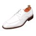 Business Formal Wear Leather Hidden Heel Groom's Wedding Suit White Men's Square Toe Derby Shoes Summer_voghion.com