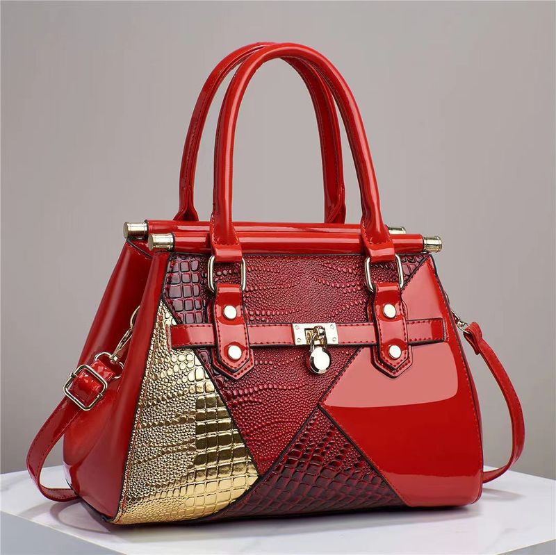 Bolsos de mujer Bolso bandolera de moda nuevo, bolso de mano versátil popular en línea, bolso de hombro de gran capacidad con colores a juego, bolso de mamá de alta gama_voghion.com