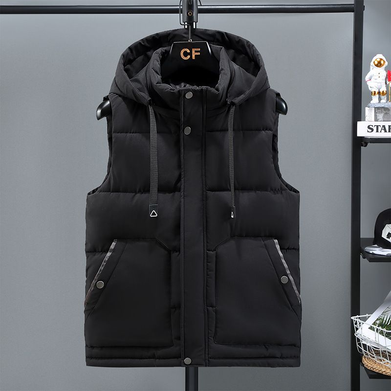 Chaleco de algodón para hombre, talla grande, invierno, nuevo, chaqueta gruesa, ropa de trabajo, uniforme de clase, estampado_voghion.com