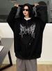Men's hooded spring and autumn ins loose fashion label letter printed versatile jacket 2024 plush_voghion.com