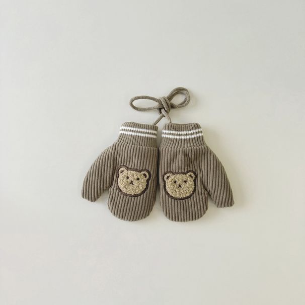 glove Set Baby Cute Veet Scarf Children's Gloves Thick Bib_voghion.com