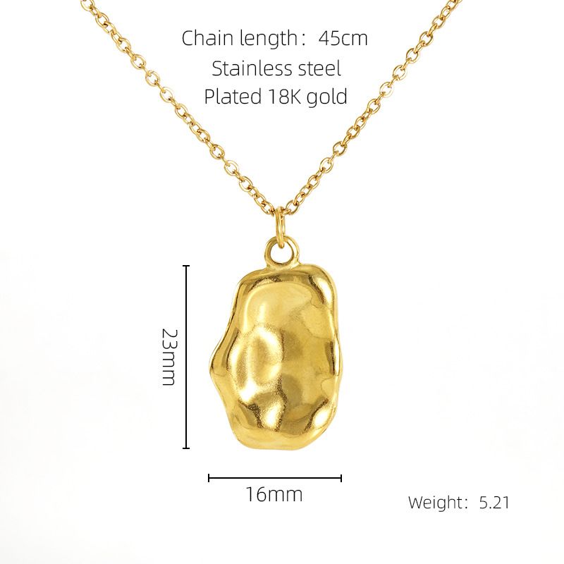 Nuova collana da donna in acciaio inossidabile, versatile, classica, con conchiglia di rosa e design a nicchia_voghion.com