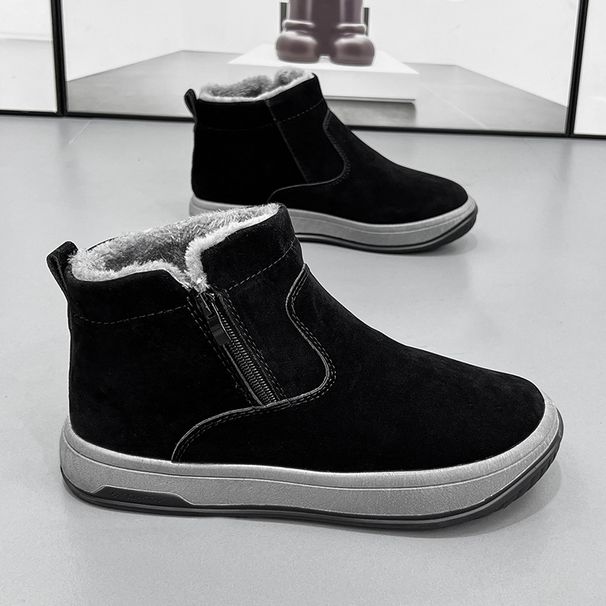 Men's Outdoor High-top Casual Men's Cotton Shoes Are Popular, Winter New Snow Boots Men's Shoes 2025 Fashion Men's Shoes_voghion.com