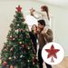 25cm Christmas Tree Top Glitter Gold Silver Star Home Xmas Tree Ornaments Christmas Decoration For Home 2024 Natal New Year 2025_voghion.com