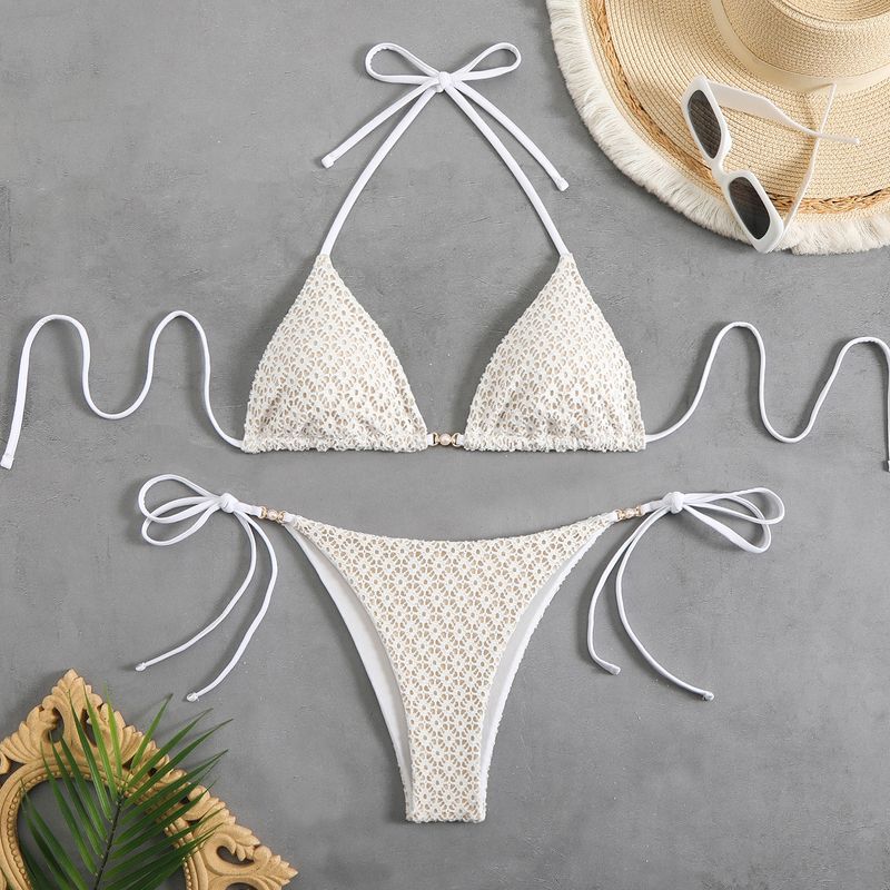 2025 New Bikini Pure Desire Style Sexy Tie Swimwear Women Ins High-end Two-piece Swimsuit_voghion.com