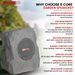 5 CORE Outdoor Speakers Bluetooth Waterproof Pair Linkable TWS Patio Pool Garden Wireless 10W RMS Subwoofer Solar Rock Speaker W RGB Light All Weath_voghion.com