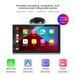 Schermo touch da 7 pollici per auto, tablet portatile wireless CarPlay, radio Android, multimediale, navigazione Bluetooth HD1080 stereo_voghion.com