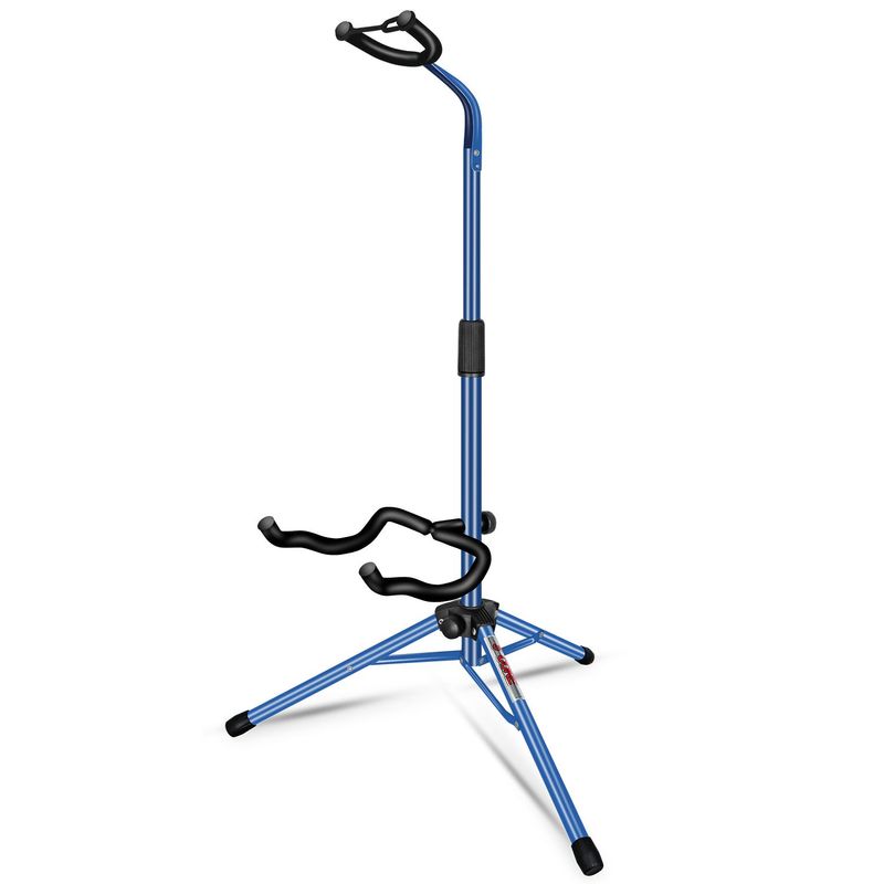 5 CORE Guitar Stand Floor Adjustable Heavy Duty Tripod Acoustic Electric Bass Cello Upright Folding Stands W Neck Holder For On Stage Studio - GSH HD D-BLU_voghion.com