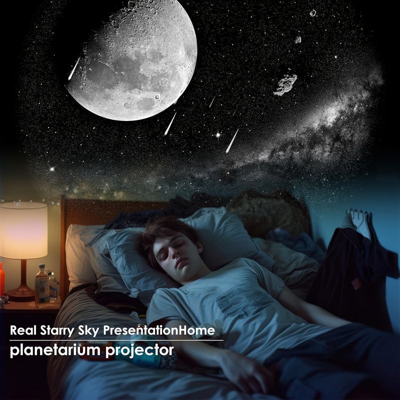 The Starry Sky Projector Is A Multi-functional 13-in-1 Galaxy Projector That Can Create A Starry Sky Atmosphere For Sleep, Featuring Dynamic Meteor Ef_voghion.com