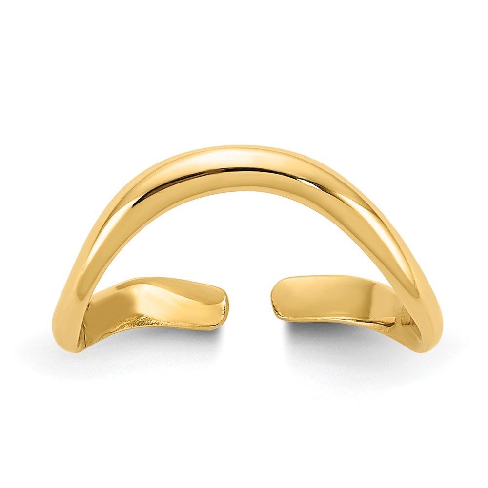 14k Polished Toe Ring_voghion.com