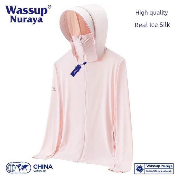 Wassup Sun Fir Männer a Fraen 2025 Summer Neie Mantel UV Schutz Äis Seid Dënn UPF50 + Sonneschutzkleeder_voghion.com