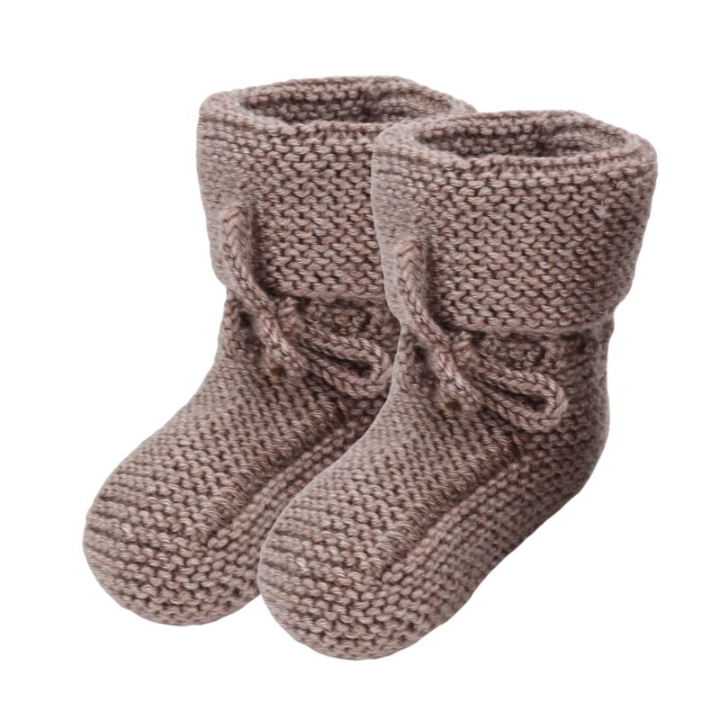 Hand Knitted Baby Wool Bootie Socks For Newborn And 0 To 12 Month Babies 1 Pair_voghion.com