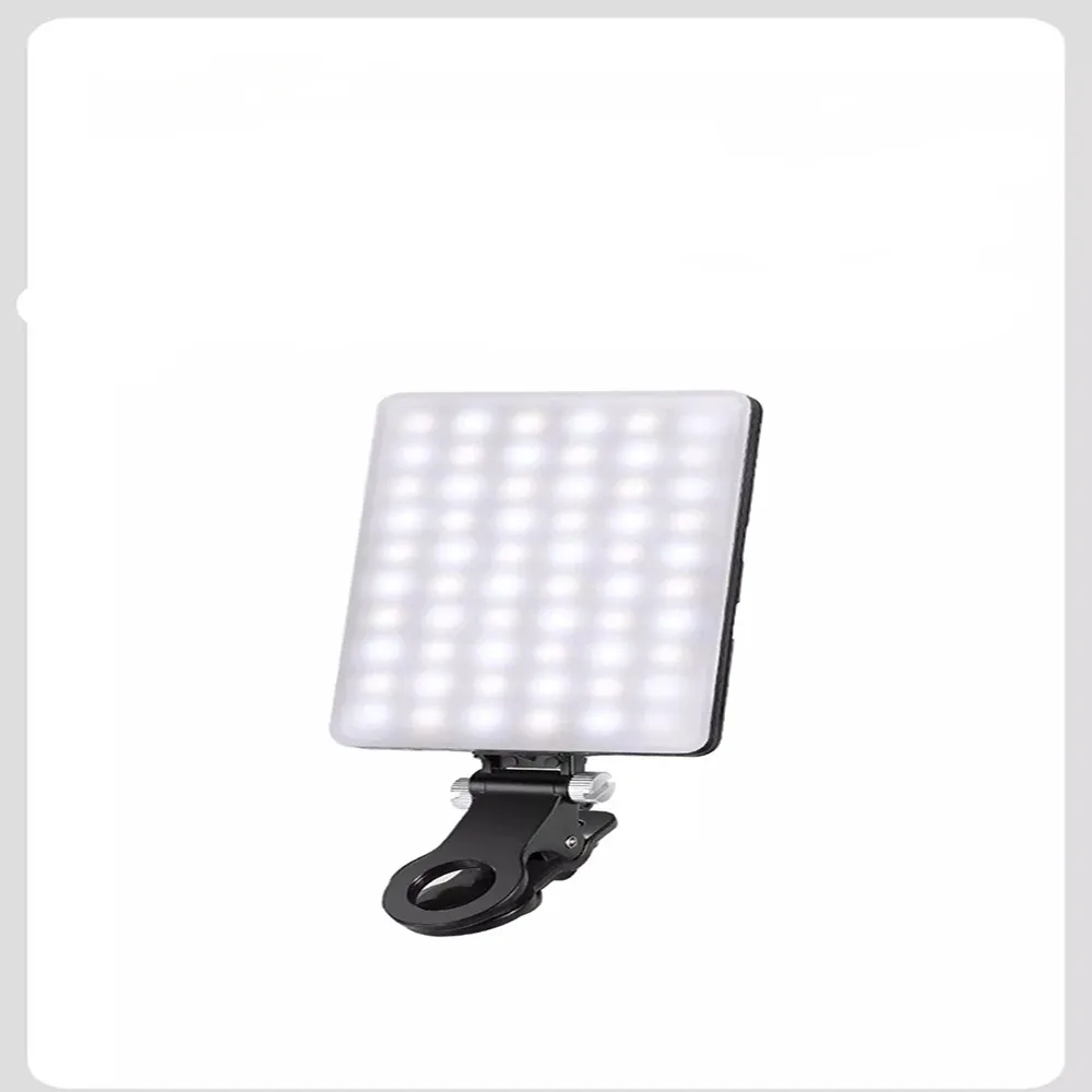 Lampada LED con clip a 3 modalità di luminosità regolabile per telefono cellulare, trucco, computer, luce di riempimento_voghion.com
