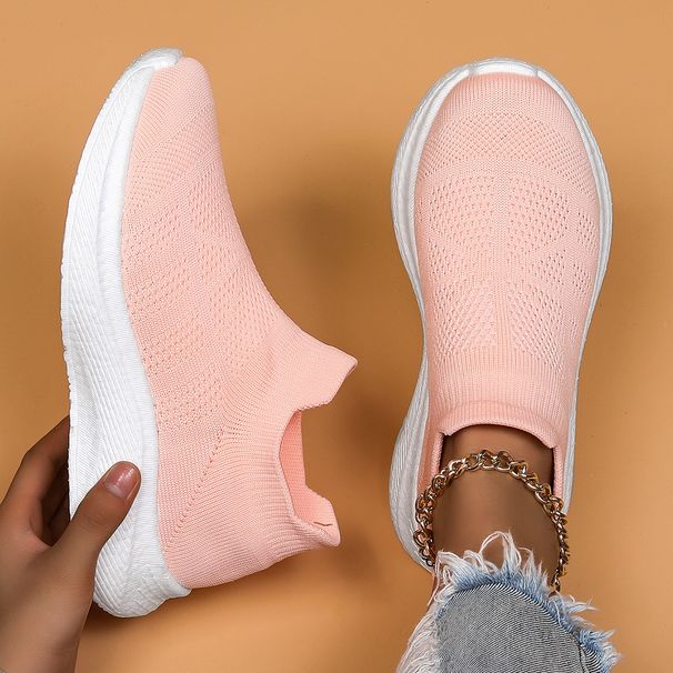 Scarpe da ginnastica traspiranti da donna taglie forti, slip-on, comode e comode_voghion.com