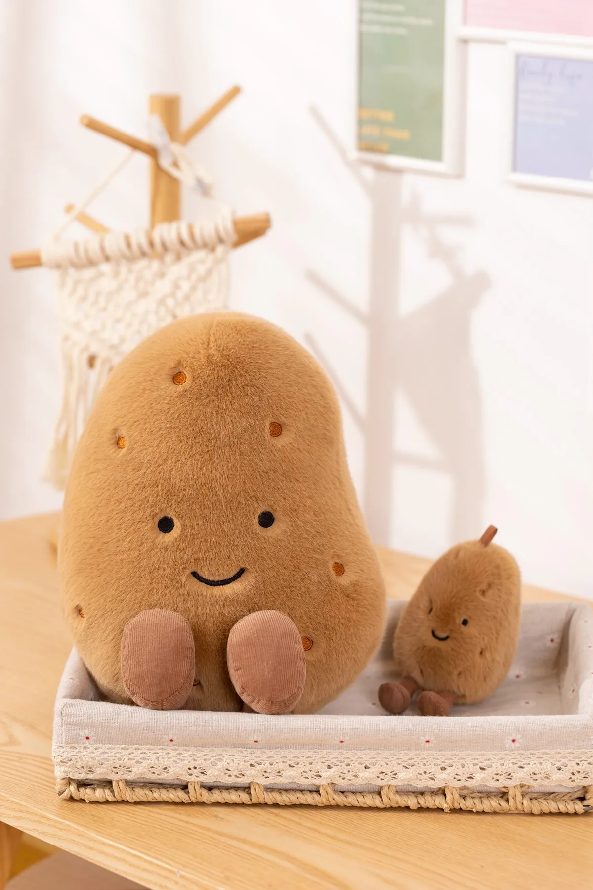 Peluche Animaux Poupée Petit Oreiller de Cornichon de Pomme de Terre Jouet en Peluche Poupée Poupée Dormante Fille_voghion.com