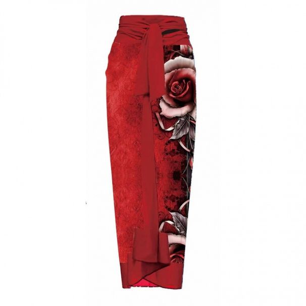 Dameskleding Nieuw Eendelig Badpak Dames Strak Slanke Grote Bloem Niche Badpak Pak Chiffon Lange Rok_voghion.com