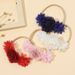 Accessori per capelli per bambini transfrontalieri vendita calda corda per capelli per bambini copricapo di fiori per bambine anello elastico in nylon per capelli alla moda all'ingrosso_voghion.com