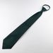 Men's Solid Color Zipper Tie 44cm Easy Pull Lazy Workwear Convenient Formal Business Korean Style Polyester_voghion.com