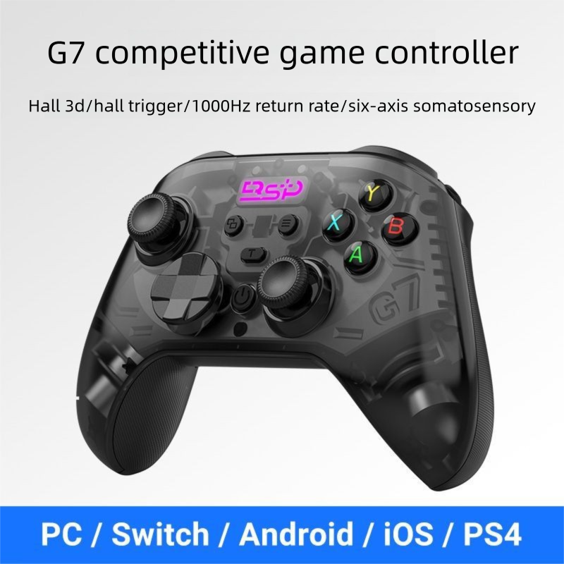 Baishipai G7 Computer Steam Hall Wireless Game Bluetooth Controller PC Gyroscope Three-Mode PS4 Switch_voghion.com