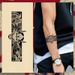 Yrttimehu Tatuointi Käsivarsinauha - Vedenpitävä Realistinen Tilapäinen Tatuointi Hohtaa Pimeässä Pitkäkestoinen Tatuointihiha_voghion.com