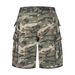 Men's Clothing Retro Distressed Washed Dirty Embroidery Casual Loose Five Point Workwear Camouflage Shorts_voghion.com