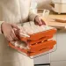 Automatic Scrolling Egg Rack Refrigerator Eggs Storage Box Holder Storage Box Egg Double-Layer Drawer-Type Eggs Box Kitchen_voghion.com