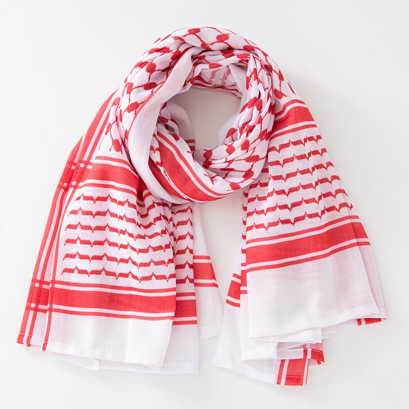 Sciarpa palestinese uomo stampata Arafat Dubai Arabia Saudita foulard_voghion.com
