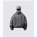Men's Y2K Style Full-Zip Hoodie With Face-Covering Design - Trendy Streetwear Pullover For Casual Wear_voghion.com