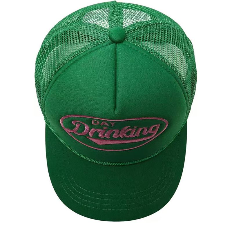 *2025 Casquette de baseball, chapeau pare-soleil d'été en filet blanc pour camion, version coréenne, chapeau à bec de canard pour hommes et femmes_voghion.com