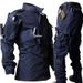 Tactical Assault Jacke & Hose Set - Militär-Grade Ramie-Baumwolle Ripstop Camo Uniform mit modularen Zubehör, ACU Digital Muster für Airsoft/_voghion.com