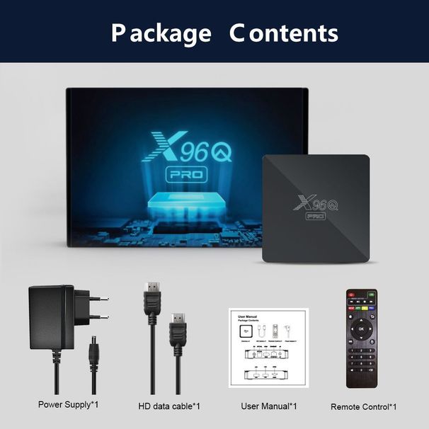 X96Q Pro AllwinnerH313 Android 10 Wifi 4K OTT TV BOX_voghion.com