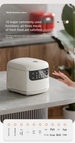 2L Mini Rice Cooker For 1-3 People, Compact Multifunction Smart Pot With Steamer, 110V For Students Small Kitchen_voghion.com