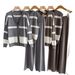 Women's Wide Leg Jogger Pants Set With Striped Design - 3-Piece Casual Outfit Stylish & Comfortable Knit Lounge Wear For Work & Daily Life_voghion.com