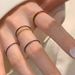 Fashion Simple Oil Drop Round Seven-Piece Set New Style Personality Minimalist Index Finger Niche Design Sense Ring_voghion.com