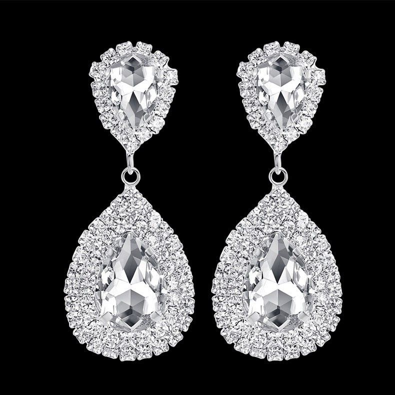 Orecchini a goccia con cristalli di diamanti da donna alla moda_voghion.com
