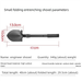 Outdoor Folding Military Multi-Functional Engineer Shovel Camping Supplies Tool Survival Gear Earthworm Digging_voghion.com