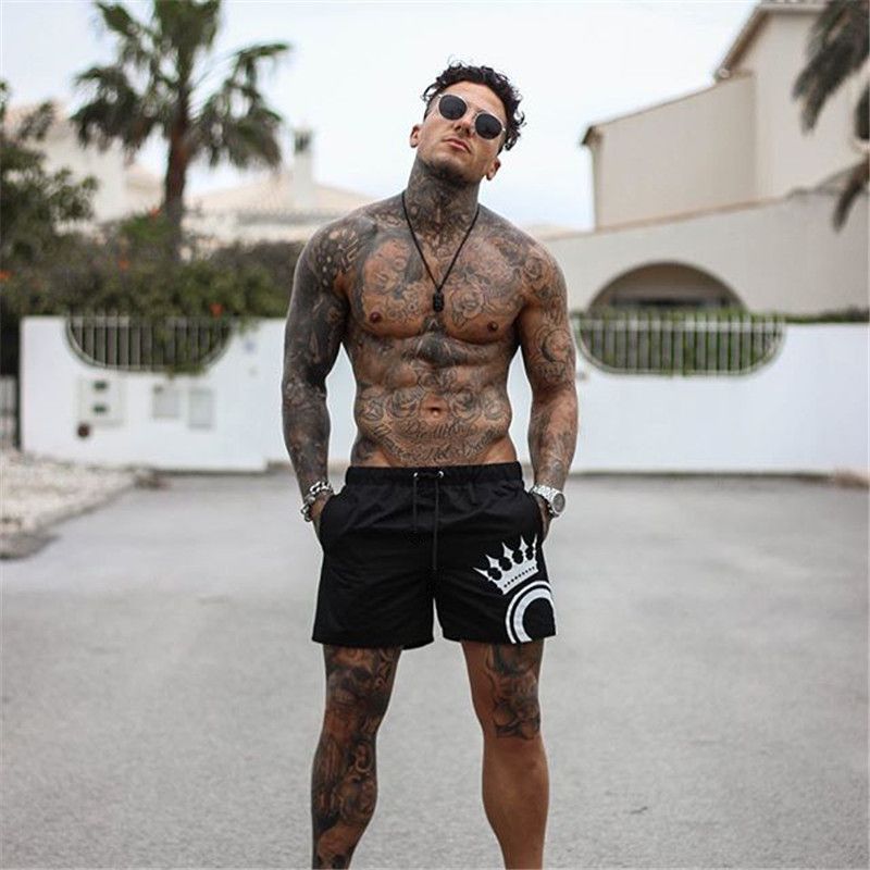 Herrenbekleidung Muskel-Fitness-Training Laufshorts Neuer Stil Trend Basketball Outdoor-Sport Laufshorts Grenzüberschreitender Außenhandel_voghion.com