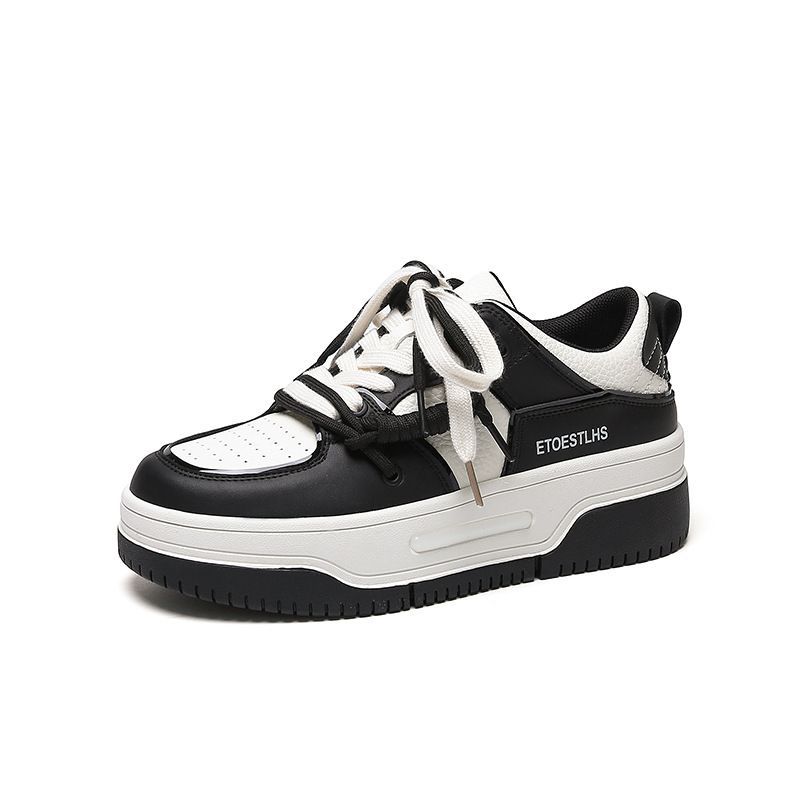 Leder Neue Casual Hundert Mit Dicken Boden Kleine Weiße Schuhe, High-top Netzwerk Berühmte Produkte_voghion.com