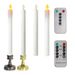 THIKIN Flammenlose LED-Kerzen mit Fernbedienung – Dekorative Lichter mit langem Stab für Hochzeit, Kirche, Weihnachten, Heimdekoration_voghion.com