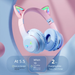 Cuffie da gioco Bluetooth over-ear per telefono cellulare, wireless, con bassi profondi, copertura completa, orecchie di gatto_voghion.com