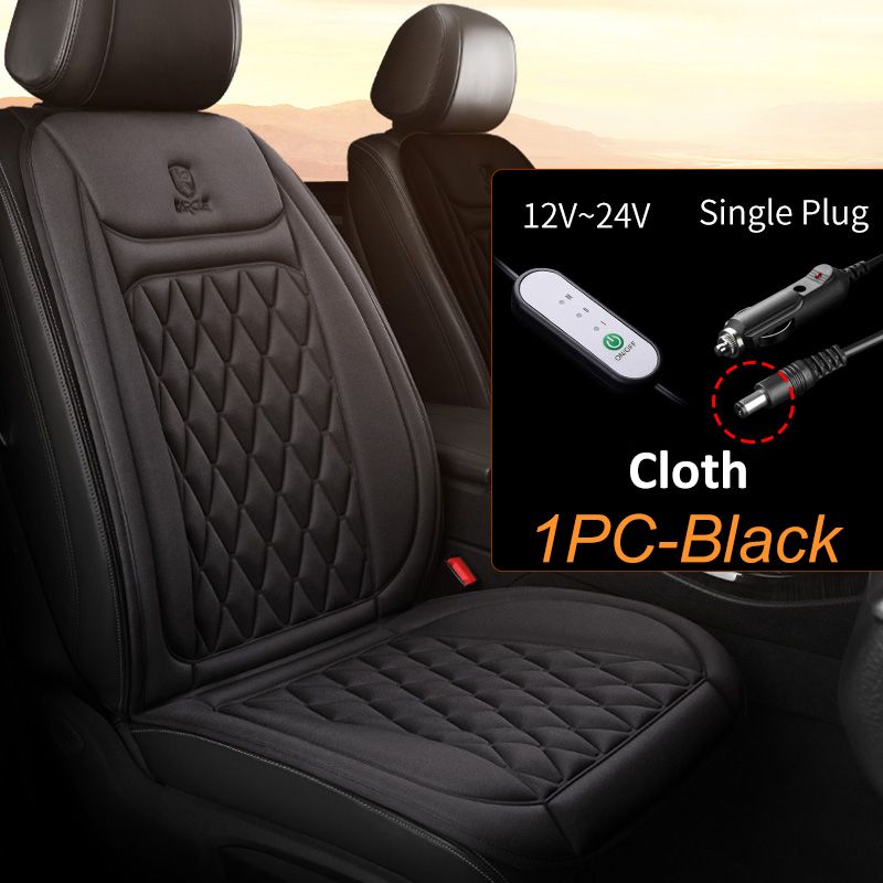 12/24V Heated Cover Universal Seat Heater 30' Fast Winter Car Cushion Back Warmer Heating Pads 2023_voghion.com