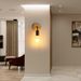 GOECO Holz Wandleuchte Holzfarbe 10*10*14cm E27 Ohne Lichtquelle 220V 2er Pack_voghion.com