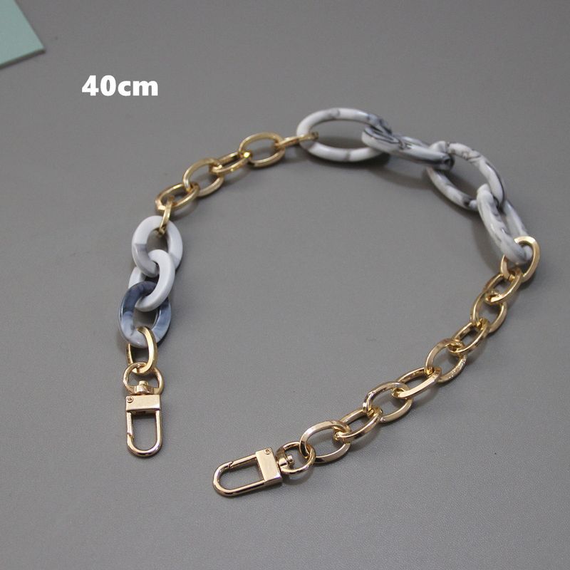 Women's New Versatile Handmade Mixed Gold Resin Thick Acrylic Chain_voghion.com