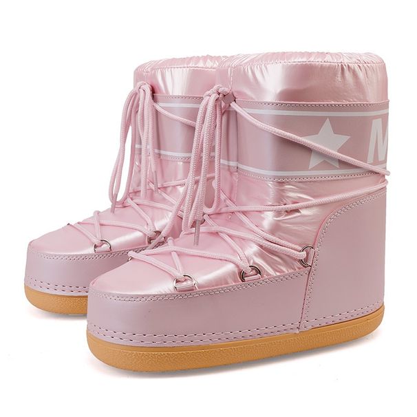 Voyage Walking In Series Cross-Border Trade Space For Women Winter Travel Ski Waterproof Non-Slip Mid-Calf Snow Boots_voghion.com