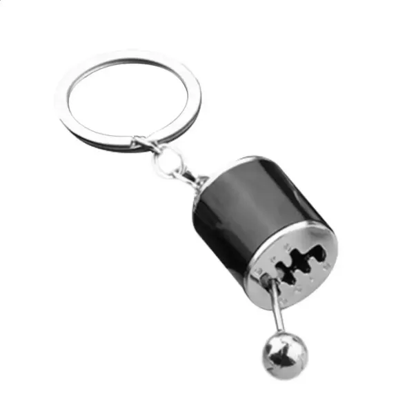 Automotive Parts Six Speed Manual Keychain 3D Shifting Car Transmission Metal Gear Rod Box 250418_voghion.com