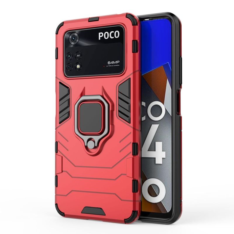 Pouzdro Armor Kickstand pro Xiaomi Poco M4 Pro X4 Pro F3 X3 GT F2 X3 Pro X3 NFC kroužkový kryt Xiaomi 12 Pro 12X 12 Lite_voghion.com